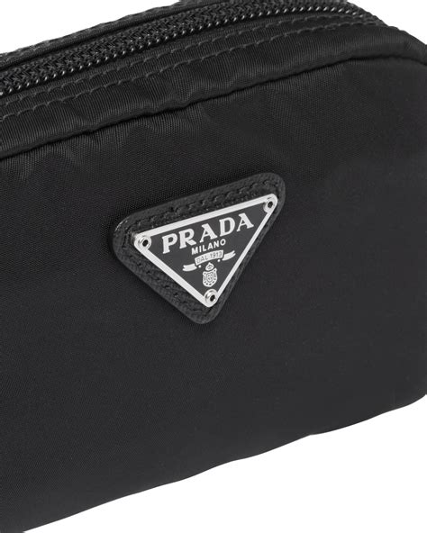 prada logo nylon pouch|Prada tessuto nylon pouch.